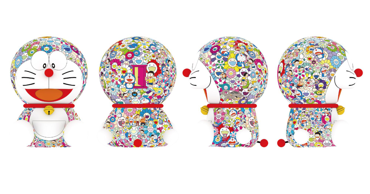 Murakami x Doraemon จับโดราเอมอนใส่เฉดดอกไม้ของ มุราคามิ ใน Roppongi Art Night 2021