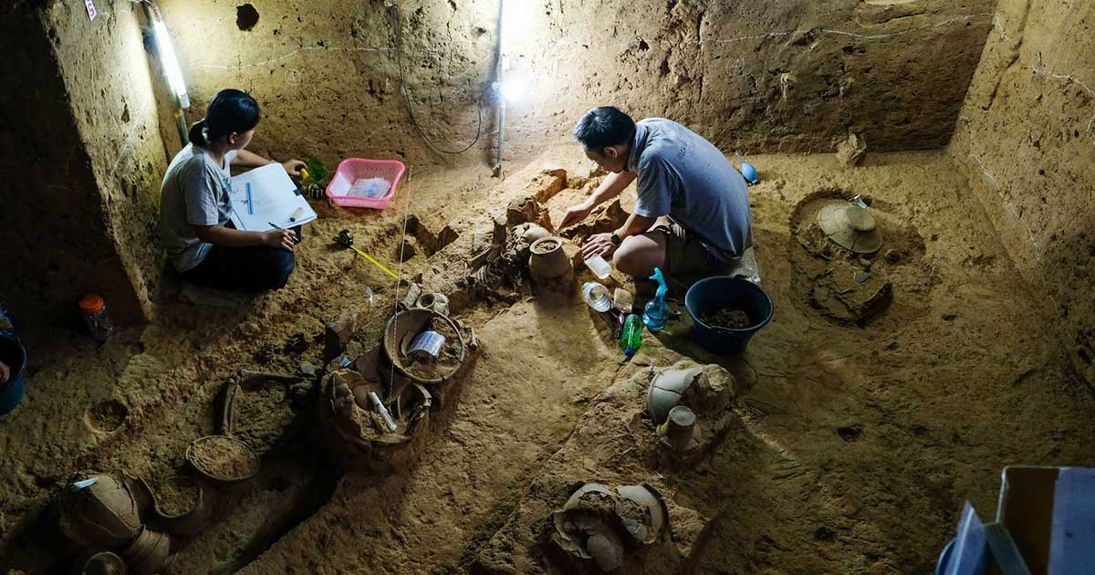 เตรียมแผนเปิด แหล่งโบราณคดีโรงเรียนวัดท่าโป๊ะ Site Museum หลุมฝังศพสมัยสำริดอายุ 3,000 ปี